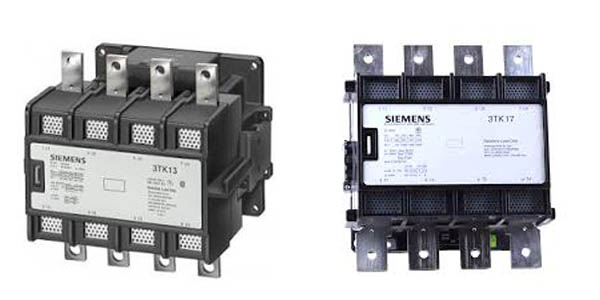 Силовые четырехполюсные контакторы Siemens 3TK10...3TK18